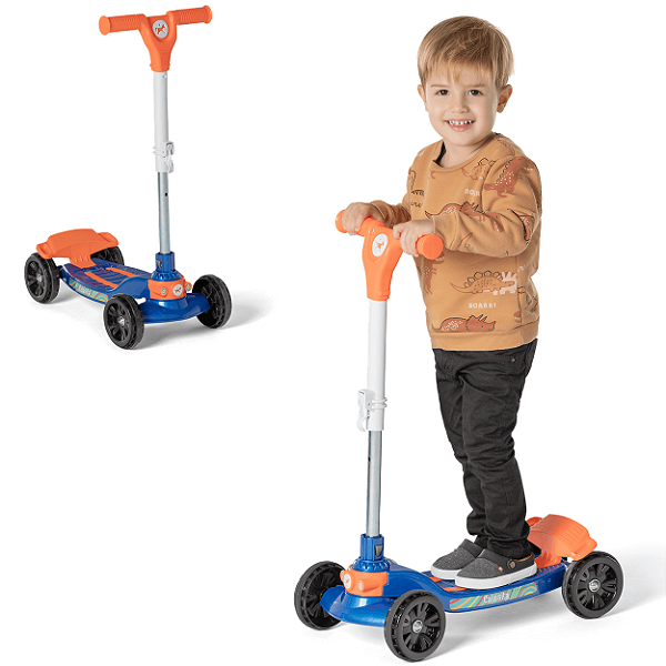 Patinete Infantil Calesita Quadrinet Max Azul