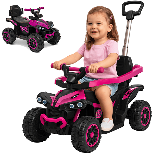Quadriciclo Eletrico Topplay Pimpi Flash Wheels Rosa 6V