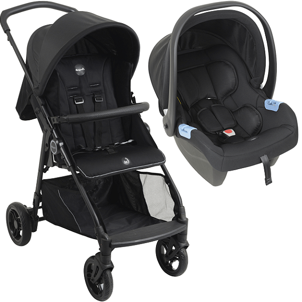 Carrinho de Bebe Passeio Bebe Conforto Burigotto Lui 22 Grafite