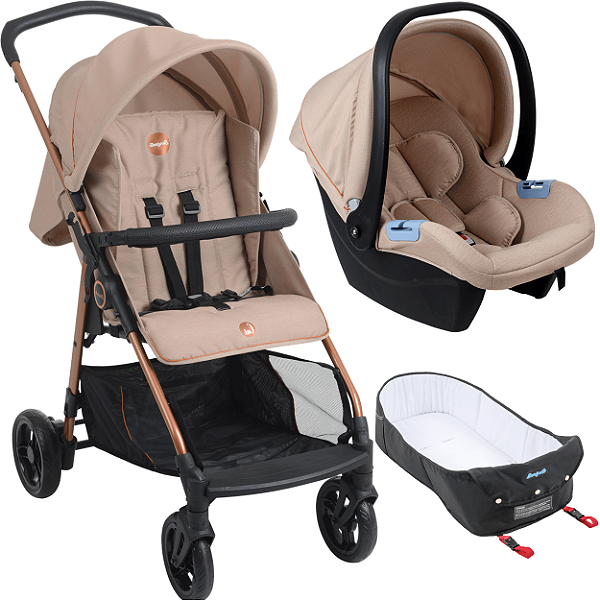 Carrinho de Bebe Moises Bebe Conforto Burigotto Lui 22 Mon Amour