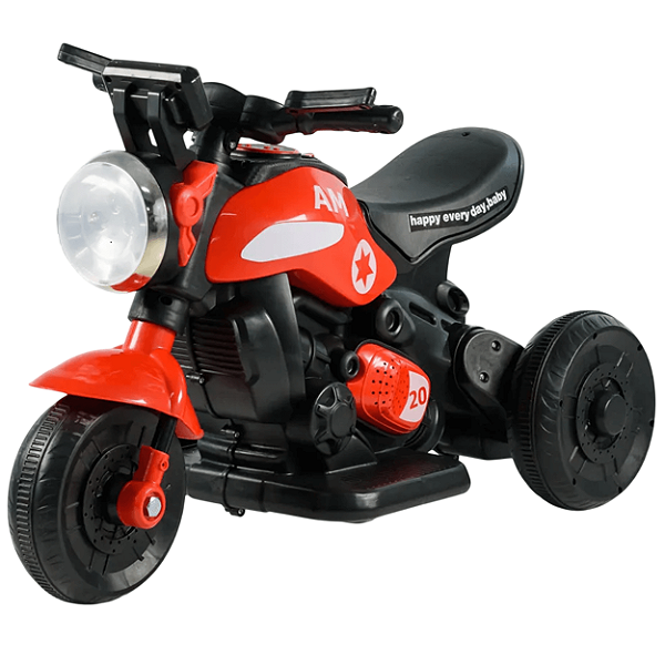 Moto Elétrica Infantil Zippy Toys First Custom Vermelha 6V