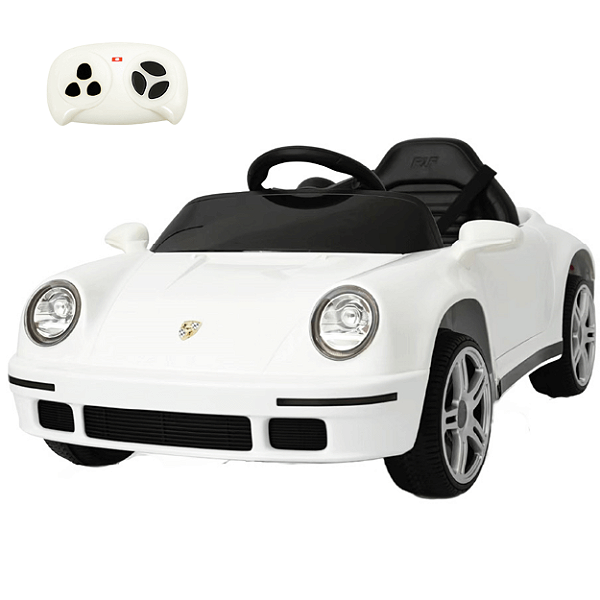 Carro Elétrico Infantil Zippy Toys RUF-PSH Branco 12V Controle