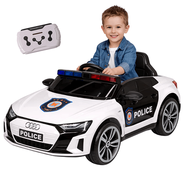 Carro Eletrico Zippy Toys Audi e-tron Sportback Policia 12V Controle