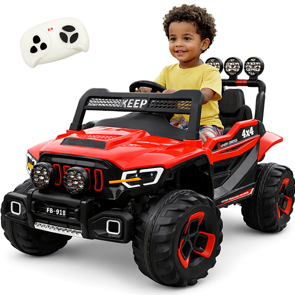 Carro Eletrico Zippy Toys Super Cross 4x4 Vermelho 12V Controle