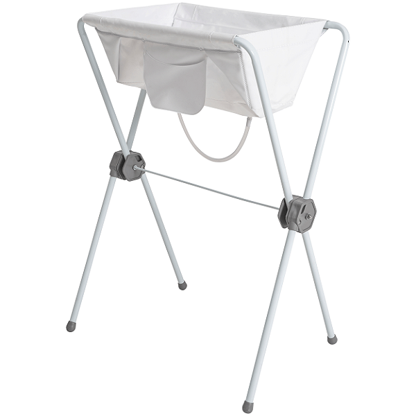 Banheira para Bebe Com Suporte Dobravel Kiddo Fresh Branca