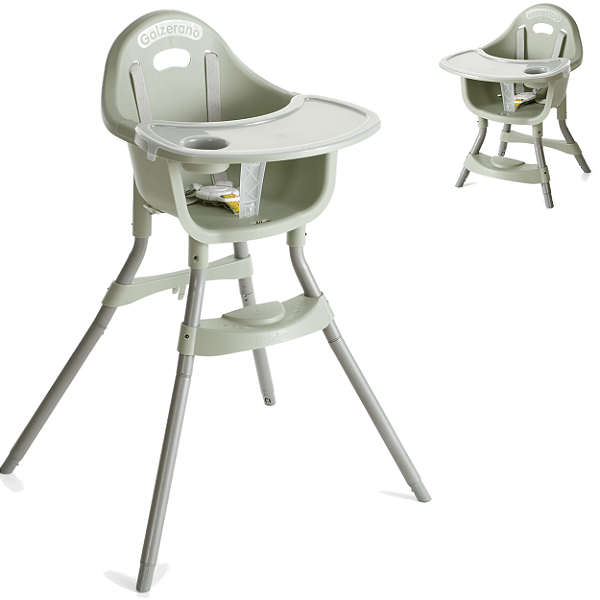 Cadeirinha de Alimentação para bebe Galzerano Gaia 2 em 1 Pistache