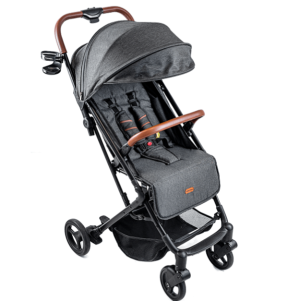 Carrinho de Bebe Berço Passeio Galzerano Kira Grafite