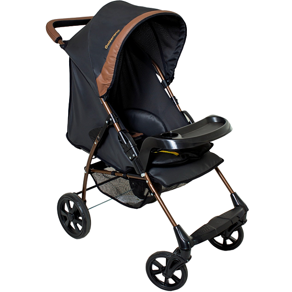 Carrinho de Bebe para Passeio Galzerano Romano G22 Preto Cobre