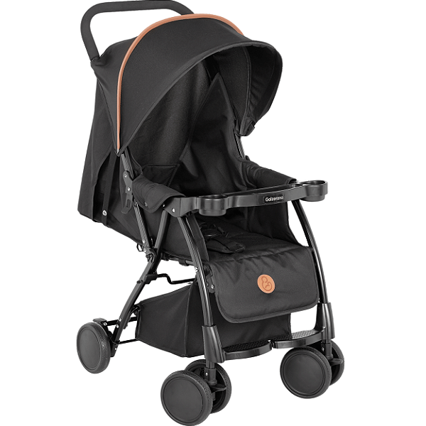 Carrinho de Bebe Para Passeio Moises Galzerano Nizi Preto