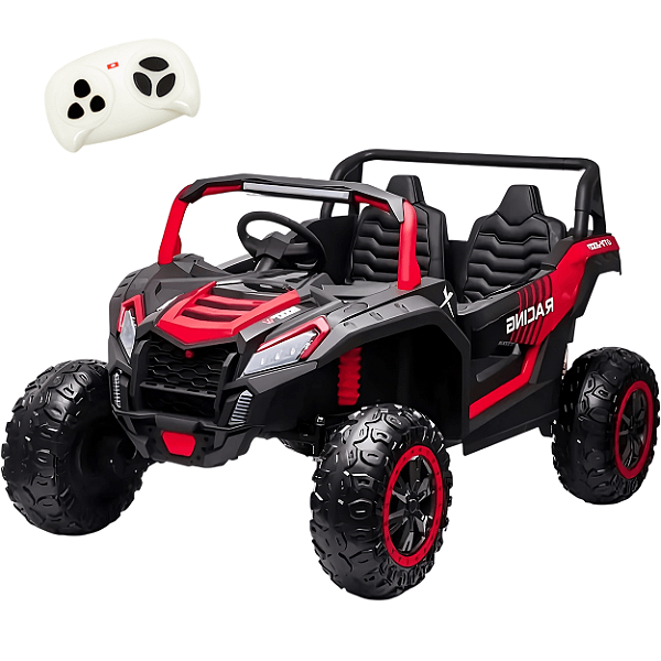 Quadriciclo Eletrico Bang Toys UTV Rockstorm Vermelho 12V Controle