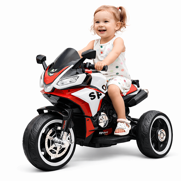 Moto Eletrica Infantil Shiny Toys Aprilia Racing 12V Vermelha