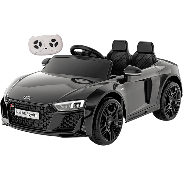 Carro Eletrico Shiny Toys  Audi R8 Spyder 12V com Controle Preto