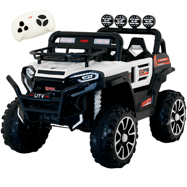 Quadriciclo Eletrico Biemme Off Road 4X4 Branco 12V Controle