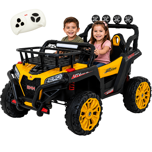 Quadriciclo Eletrico Biemme Big Quad 4X4 Amarelo 12V Controle