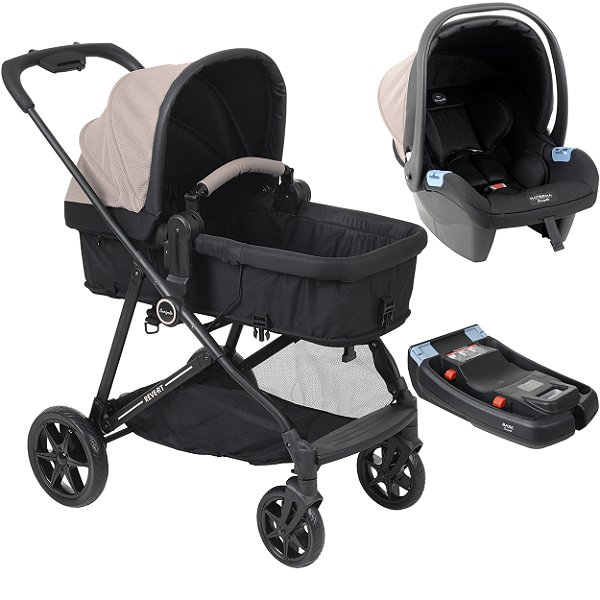 Carrinho Bebe Materna Base Burigotto Reversivel Revert 22 Capuccino