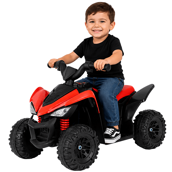 Quadriciclo Eletrico Infantil Bang Toys Action Vermelho 6V