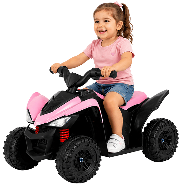 Quadriciclo Eletrico Infantil Bang Toys Action Rosa 6V