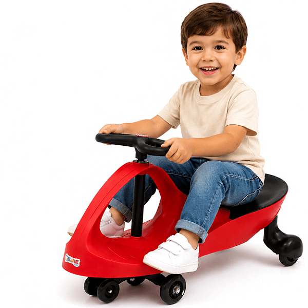 Carrinho Infantil de Rolimã Bang Toys Gira 360 Swing Car Move Vermelho