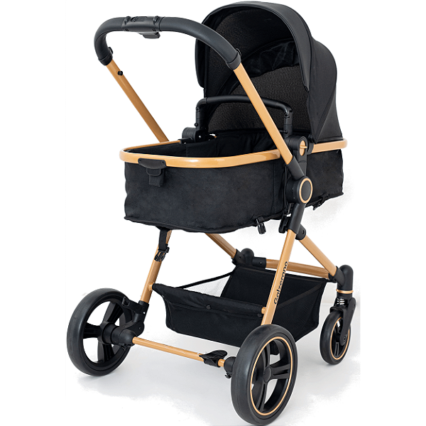 Carrinho de Bebe Galzerano Ivy G22 Berço Passeio Moises Gold