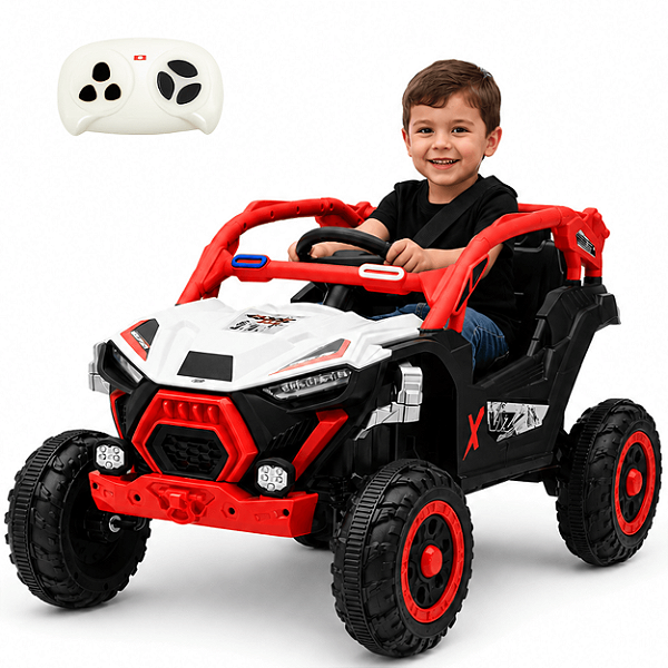 Quadriciclo Eletrico Infantil Zippy Utv Adventure Vermelho 12V Controle