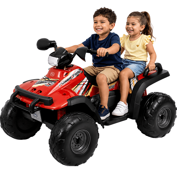 Carrinho Eletrico Peg-Perego Polaris Power Trail Vermelho 12V