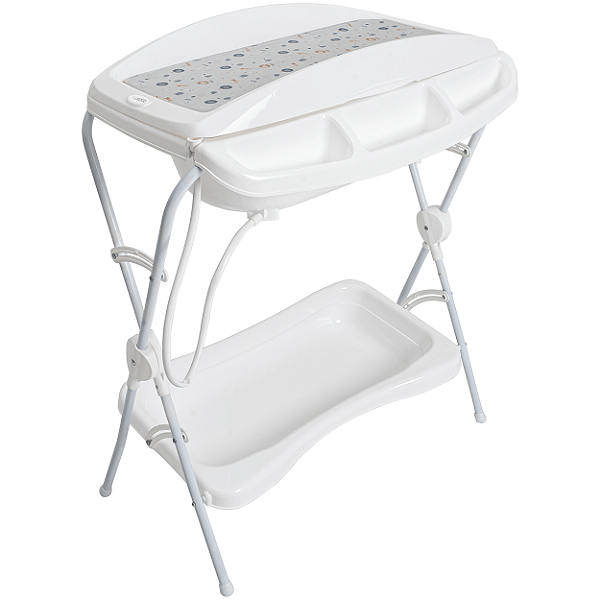 Banheira de Bebe Desmontavel com Trocador Kiddo Shower II Grafite