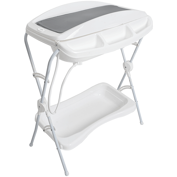 Banheira de Bebe Desmontavel com Trocador Kiddo Shower II Cinza