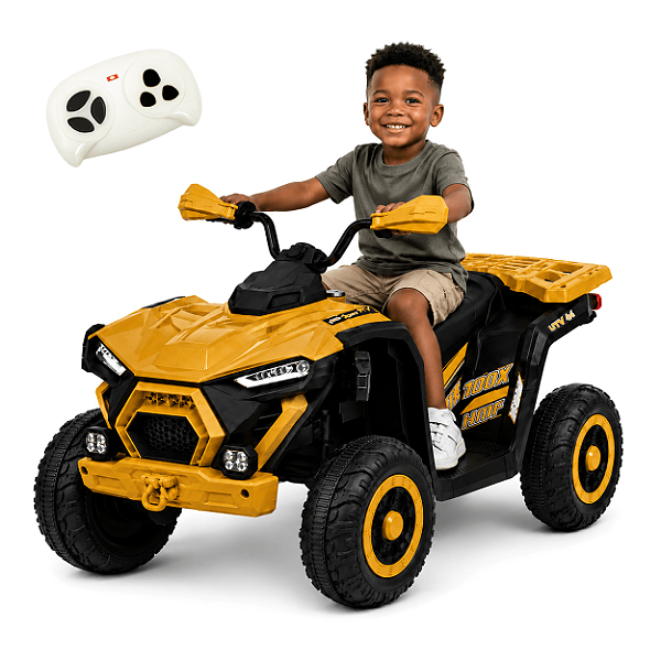 Quadriciclo Elétrico Infantil Zippy Toys 1000X laranja 12V Controle