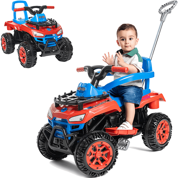 Carrinho de Passeio e Pedal Infantil Calesita Cross Up Spider