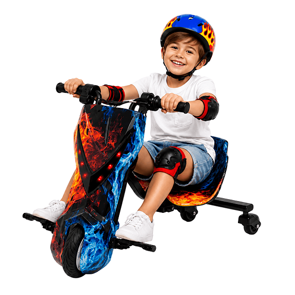Triciclo Elétrico Infantil Zippy Toys Drift FireWater Extreme 36V