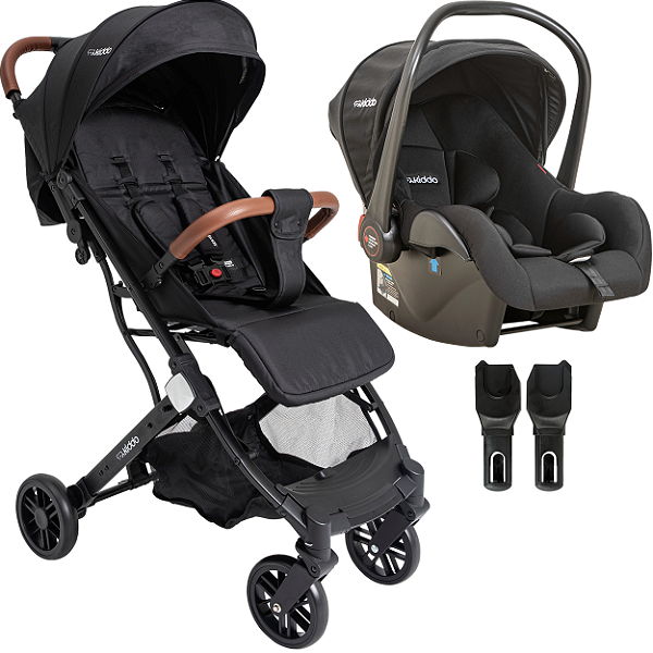 Carrinho de Bebe Compacto Bebe Conforto Kiddo Sprint III Preto