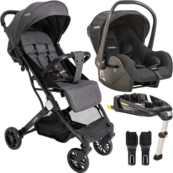 Carrinho de Bebe Bebe Conforto Base ISOFIX Kiddo Sprint III Grafite