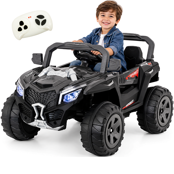 Quadriciclo Infantil Elétrico Biemme Quad Cross Cinza 12V Controle
