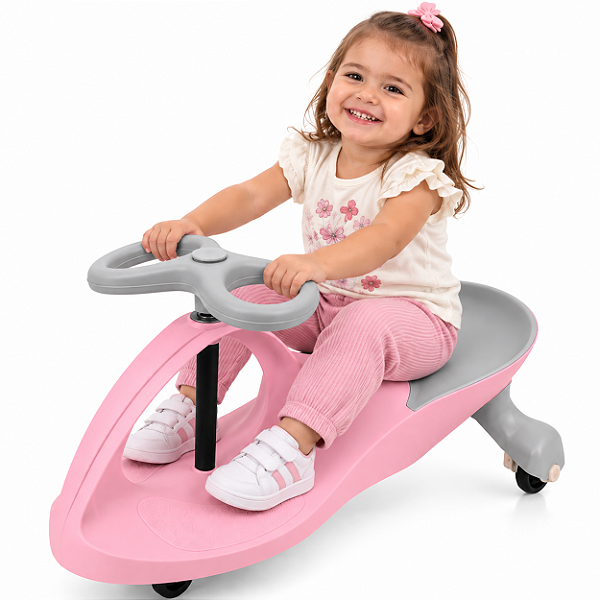 Carrinho Infantil de Passeio e Rolimã Zippy Toys Car Compact Rosa