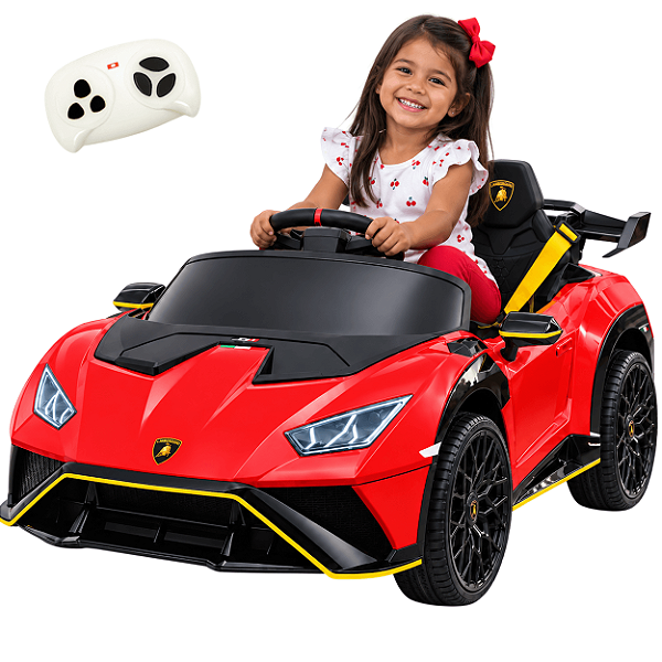 Carro Elétrico Bang Toys Lamborghini Vision Gran Vermelho 12V Controle