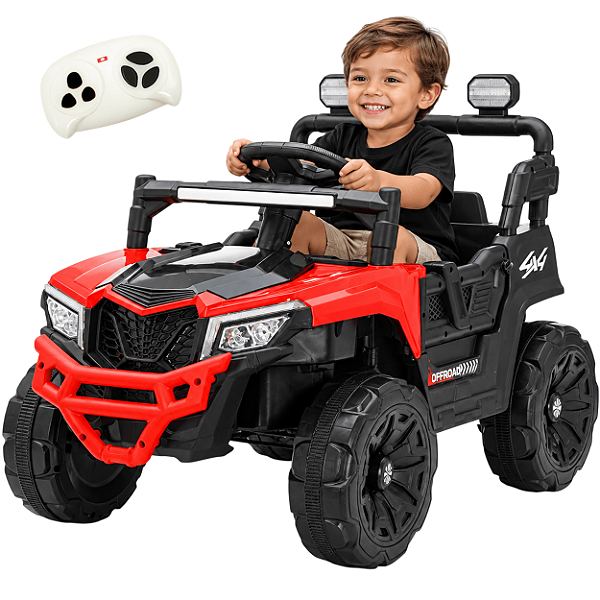 Carro Elétrico Bang Toys UTV Trail Master Vermelho 12V Controle
