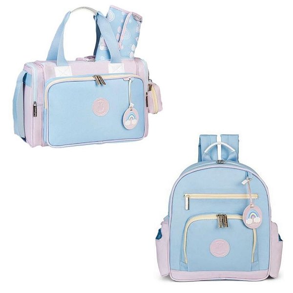 Kit Maternidade Colors - Azul/Rosa - Masterbag