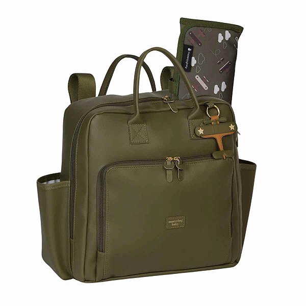 Mochila Vintage Avião Oliva - Masterbag