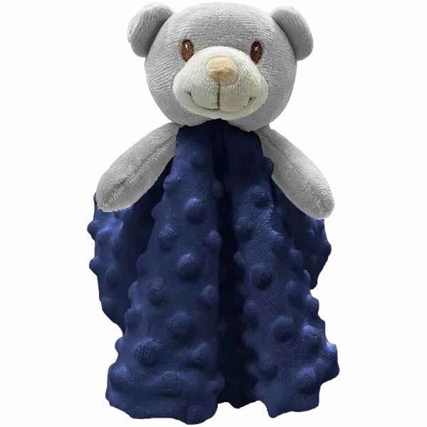 Naninha Laço Bebê Minha Primeira Naninha  - Azul - urso