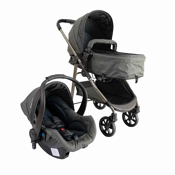 Carrinho de Bebê Extreme Carbon Com Bebê Conforto Cocoon - 0 a 15 kg - Galzerano