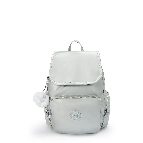 Mochila Kipling City Zip - Prata