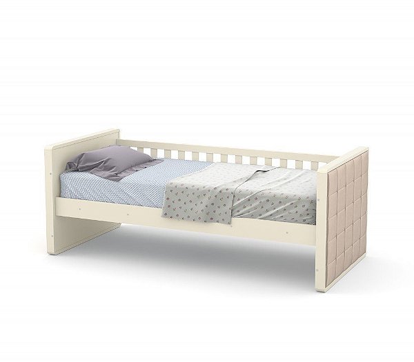 Cama Babá Tutto New com Capitonê - Off White - Matic