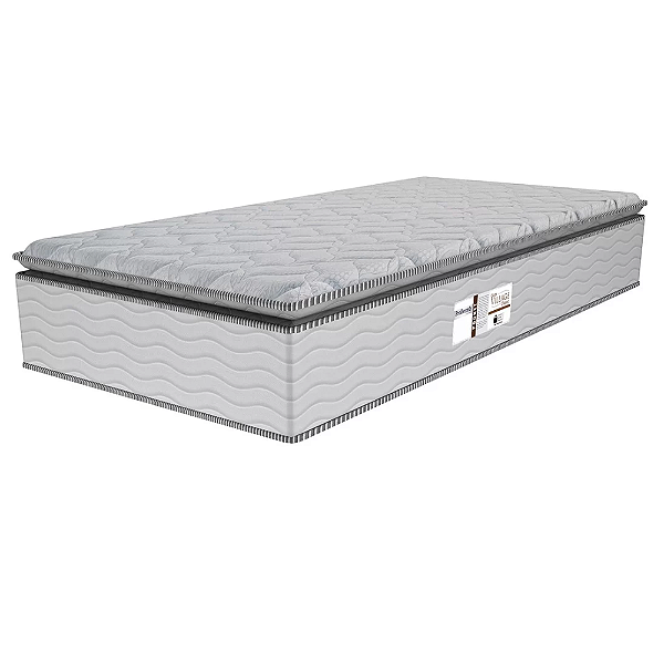 Colchão Solteirão Molas Ensacadas e Pillow Top Gray Eclipse Prodormir 108x28X198