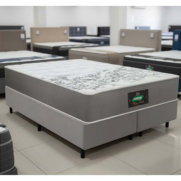 Cama Box King Portal New York Molas Ensacadas 193x69X203