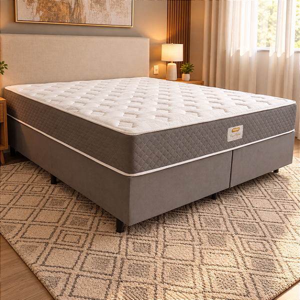 Cama Box King Portal New York Molas Ensacadas 193x69X203