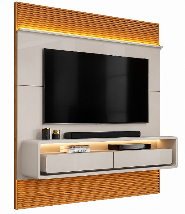 Painel Taylor 1.80 Metros DJ Móveis 100% MDF Bali Cedro
