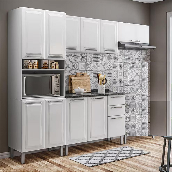 Cozinha de Aço Luce 4 peças Itatiaia Branca