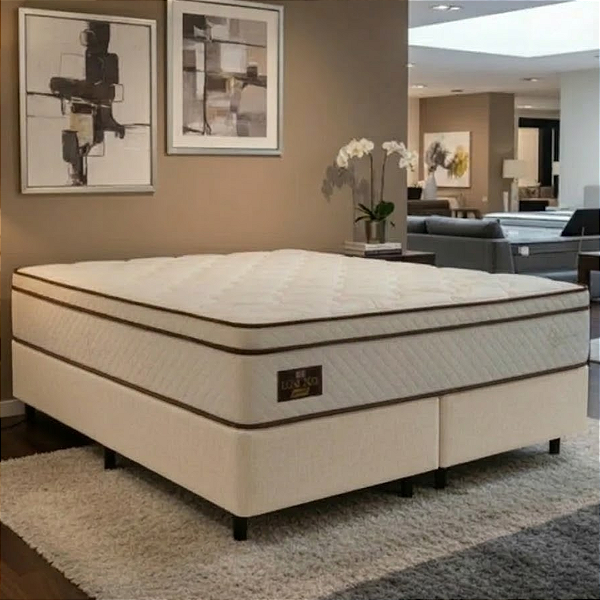 Cama Box Queen Portal Londres Molas Ensacadas 158x75X198