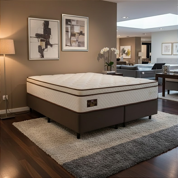 Cama Box King Portal Londres Molas Ensacadas 193x75X203