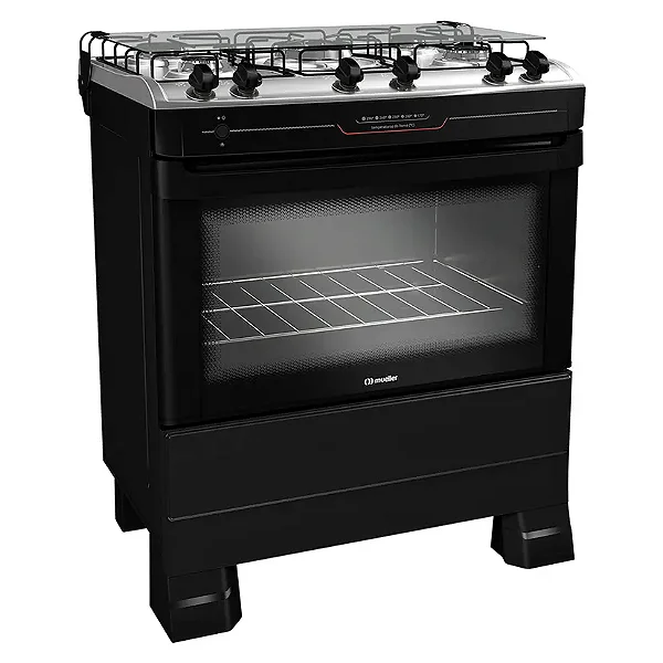 Fogão Mueller MFI5BF 5 Bocas Automático Mesa Inox – Forno Total Clean